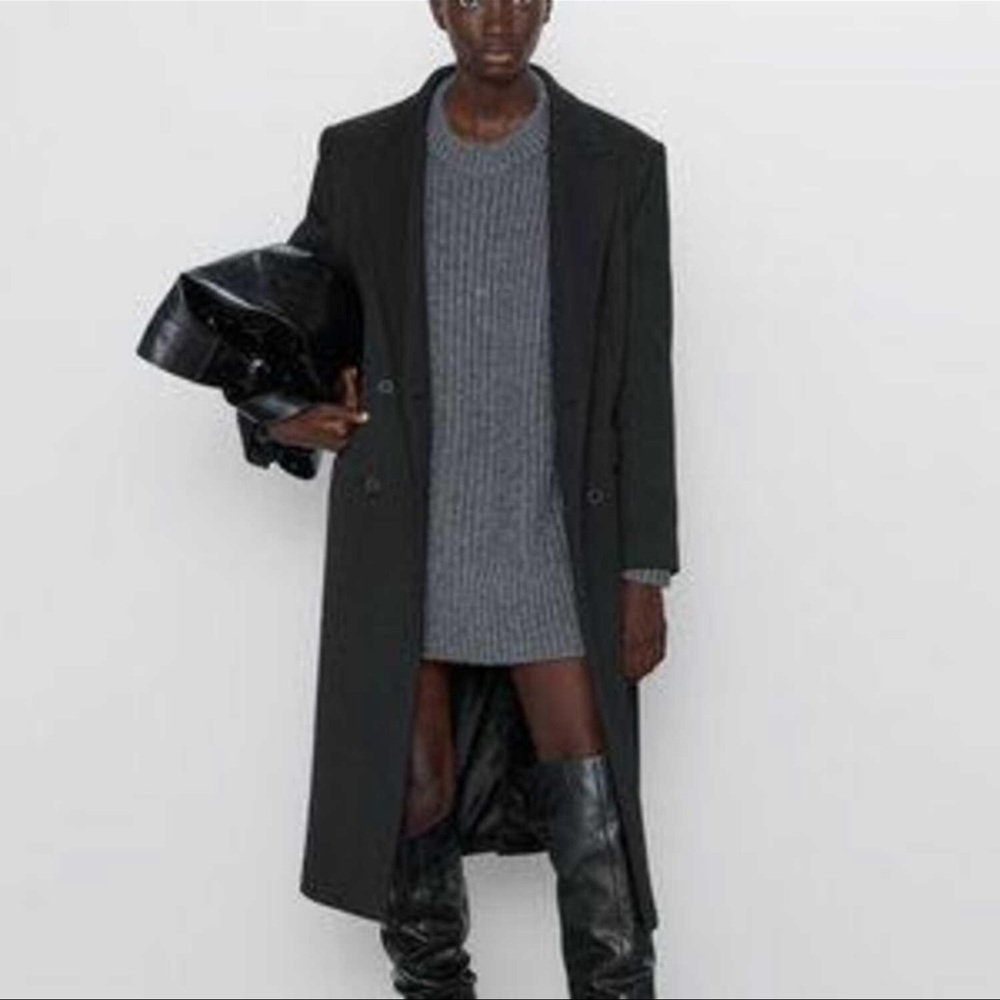 ZARA purl knit oversize fit sweater (M) - Picture 2 of 6